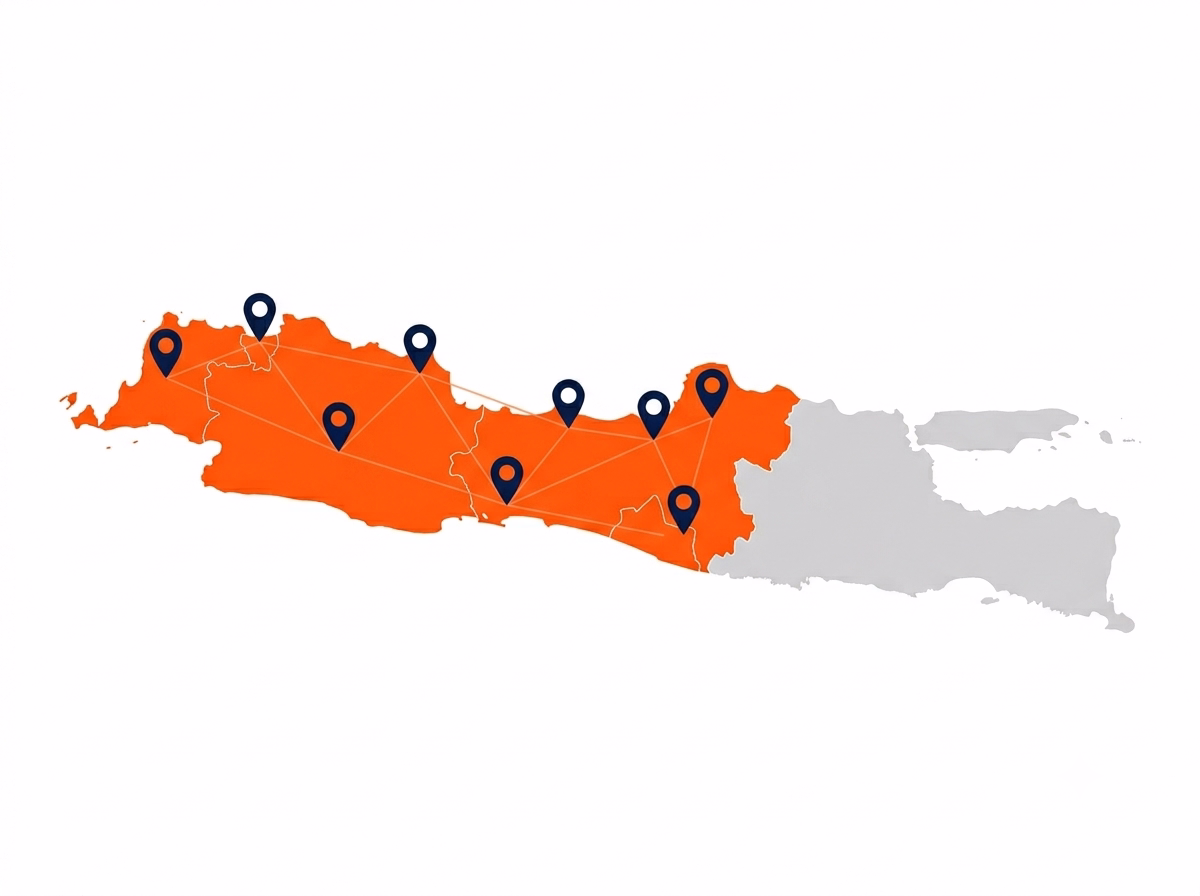 Peta Layanan PT Dwi Cahaya Satria